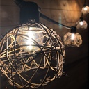 8506-G33-60L - Guirl. ROTIN NATUREL 6m 12xE27/G45 Fil 1700K