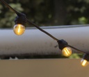 Guirlande 6m TEMPEST (Ampoules Incassables) 12xE27/G45 LED 1W - 1700K