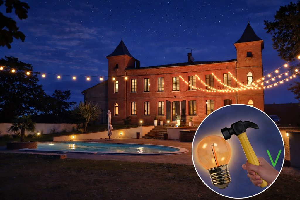 6 Ampoules Incassable TEMPEST E27/G55 Fil. LED 1W 1700K - Antic (Soit 2.95€/pc)