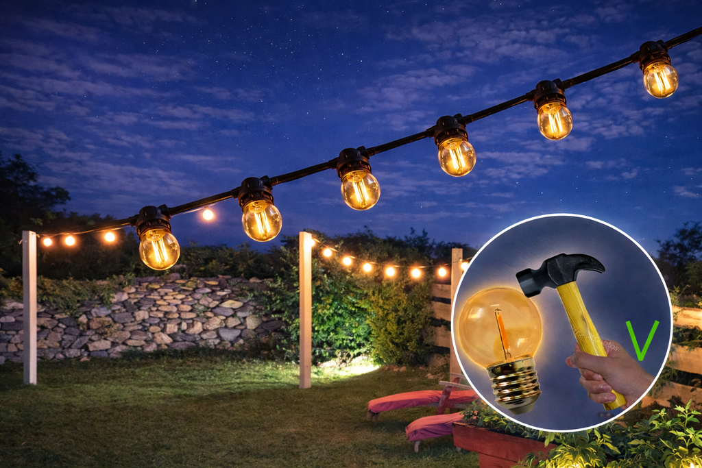 Guirlande 288m TEMPEST (Ampoules incassables) 576xE27/G45 LED 1W - 1700K