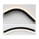 Profil Alu Noir Flex(+&-) pour Bandeaux Led (4x1m+Jonctions)