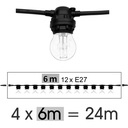 8524-G11 - Guirl. TEMPEST 24m 48xE27/G45 Fil 1700K