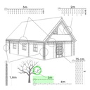 9513 - EXTENSION - Guirlande 30 LEDS (Flash) - 3 m - Fil Noir - Blanc Froid 6500°K