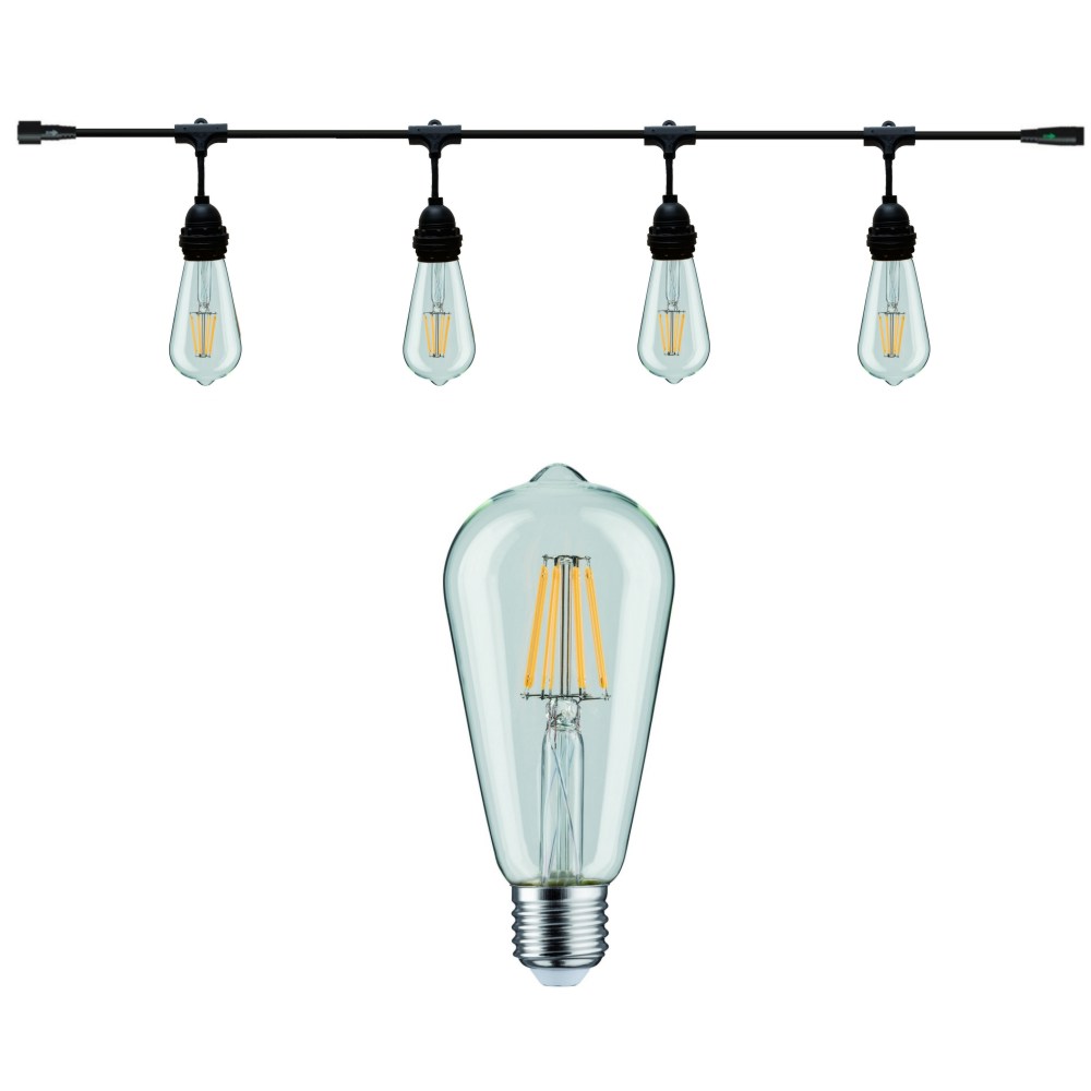 8603-C723 - Guirlande (Extension) 3m équipée de 4 Amp. E27/ST64 Fil 2700K