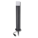 4224 - Borne Noire ZEN, Ø 7,6cm + Piquet Ht 60cm