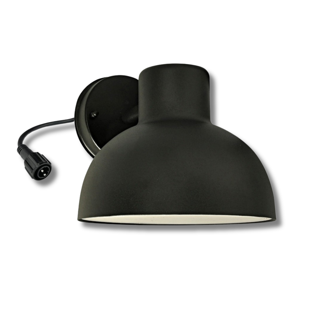 4750 - Applique murale HEMISPHERE Noire - Ø 20 cm