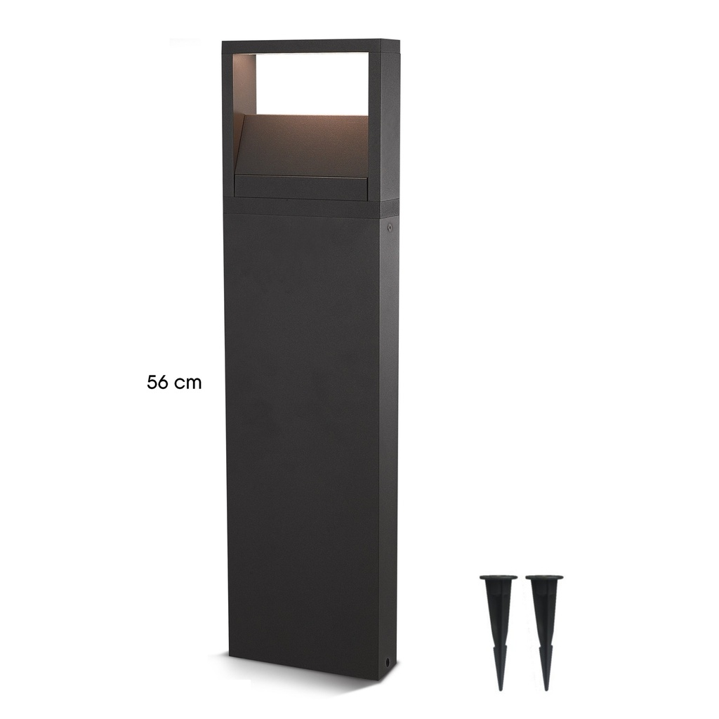 4414 - Borne Noire  16 x 5 x Ht 56cm - Bizauté 2 côté