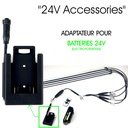 F500 - Adaptateur pour Batteries 24 V type Electroportatif