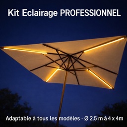 [1014] 1014 - Eclairage Parasols PRO : 4x Bandeau LED 1.1m (4x750 Lumens)