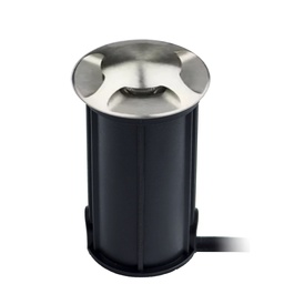 [2646-D404] 2646-D404 - Concrete recessed light Ø 52mm 3W 3000°K - Top INOX 4 windows