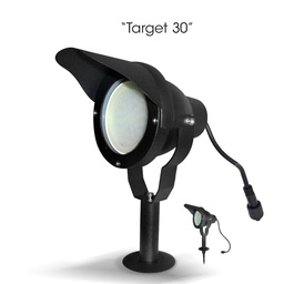 [3636] Projecteur Noir Alu TARGET 30 - 10W - 3000°K